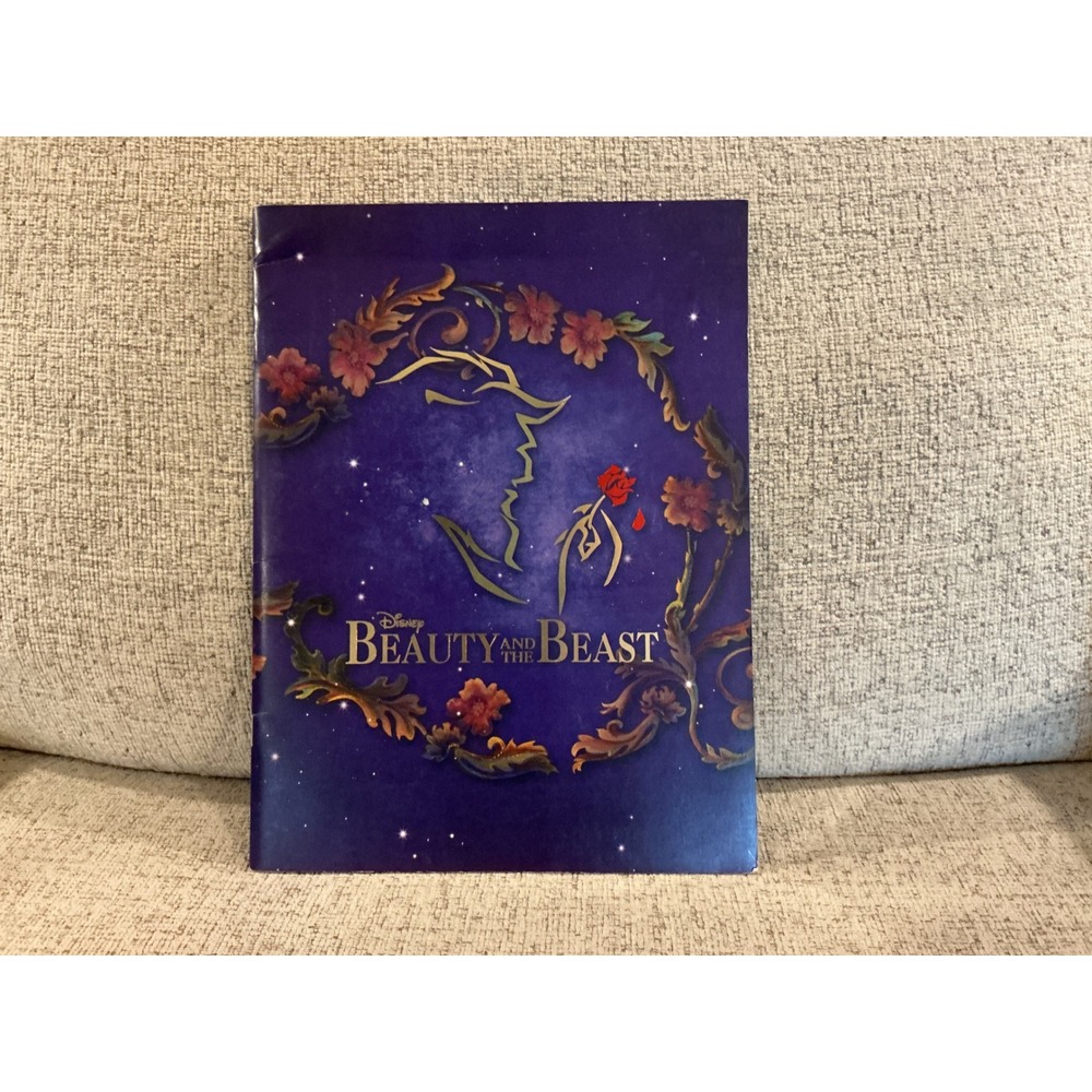 Disney Beauty and the Beast Broadway Musical Souvenir Program Cast Brochure